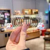 Novo Artefato Quebra Cabelo Desenho Animado para Meninas Pente Invisível para Cabelos Quebrados Fácil de Usar Presilha Lala para Cabelos Quebrados