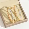 Pulsera transfronteriza de nuevo estilo para mujer, pulsera de acero de titanio de moda con diseño de cielo estrellado, de alta gama, llena de diamantes, elegante y lujosa