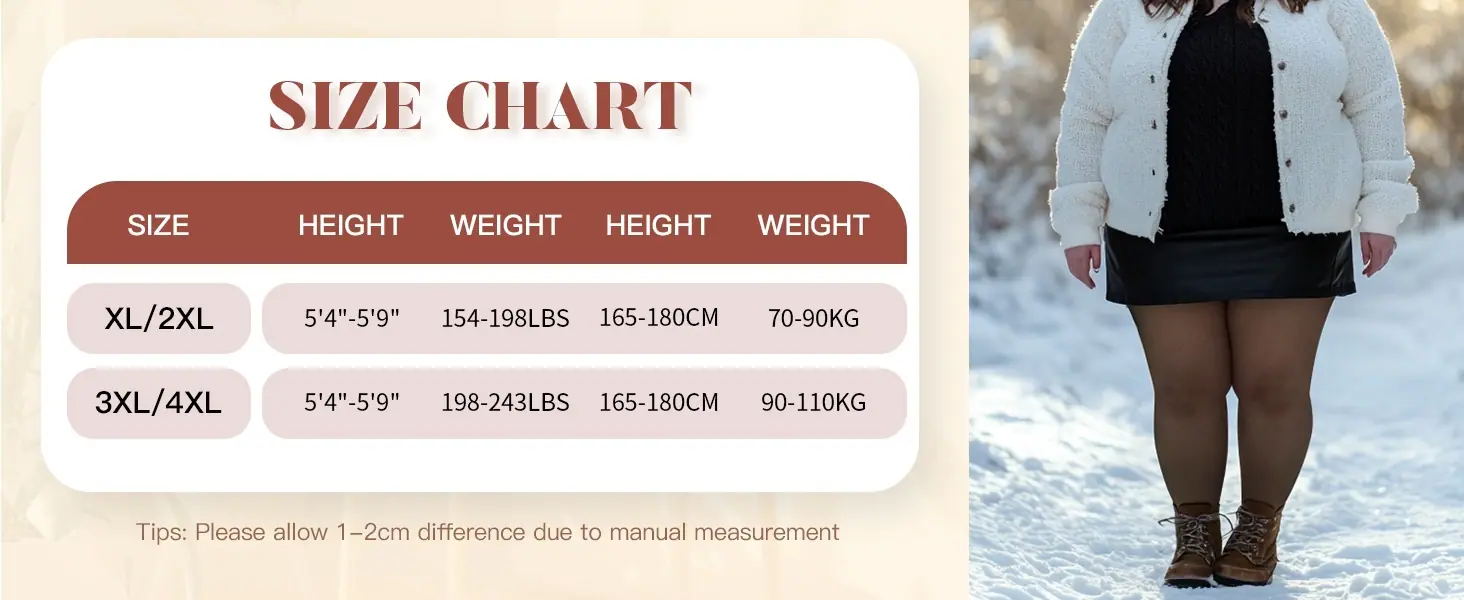 Plus Size Fleece Lined Tight