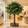 Árvore Banyan Grande Falsa Plantas Verdes Biônicas Decoração Adereços de Janela de Casamento Árvore dos Desejos Hotel Paisagismo Interno e Externo