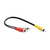 Cable de Audio de Uno a Dos 1 RCA Macho a 2 RCA Macho Lotus Un Macho a Dos Machos Adaptador de Doble Cabeza Uno Macho a Macho y Hembra