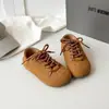Zapatos para niñas, zapatos pequeños de cuero, zapatos Birkenstock versátiles, nuevos zapatos infantiles antideslizantes de primavera y otoño vintage, zapatos de cuero para niños, zapatos de vestir