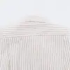 Estilo Europeo y Americano Transfronterizo Z Nueva Moda Ropa para Mujer al por Mayor Camisa Rayada con Tira Acolchada de Hombro y Lazo 4764031
