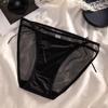 Bragas de Encaje Sexy Puro Deseo para Mujer, Braguitas de Malla Sin Costuras con Refuerzo de Algodón Puro, Alta Elasticidad, Braguitas de Cintura Media para Mujer