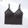 Celebridade Cibernética Kaka Mesmo Tipo Grande Costas em U Top Cropped Esportivo em U Feminino Sexy Wrap no Peito Tubinho Roupa Íntima sem Aro