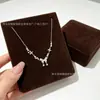 Exquisite Colar Borboleta com Zircônia para Mulheres, Luxo Leve, Nicho, Alto Padrão, Super Brilhante, Design Moderno, Versátil e Doce