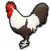 Charms de Sapato Tamanco Galo Desenho Animado Transfronteiriço Acessórios para Sapato de Jardim Galinha Fivela Decorativa Flexível de PVC DIY Amazon