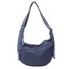 Nova Bolsa de Ombro Versátil para Viagem Crossbody de Nylon Lavado Enrugado Retrô Casual Leve Bolsa Bolinho