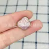 Hebilla creativa de forma especial hebilla de metal cuero arrugado color mágico hebilla de perla botón cóncavo de mariposa botón en forma de trébol joyería