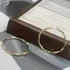 Estilo Metal Pesado Diseño Simple Sentido de Oreja Personalidad Versátil Estilo Frío Elegante Lujo Ligero Sentido de Gama Alta Pendientes
