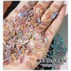 Arte de Uñas Aurora Fantasma Diamante Joyería Color Láser Planos Fondo Forma Especial Diamante 2025 Nuevo Elfo Cálido Mismo Estilo Diamante Aurora