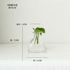 Vaso de Vidro Transparente Estilo Japonês Enfeites Decorativos Recipiente para Arranjo de Flores Hidropônicas de Mesa Presente para Pequenos Negócios Feito à Mão