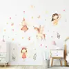 Duende Hada Unicornio Pegatina de Pared Autoadhesiva Mundo de Cuentos de Hadas Habitación Infantil Guardería Pegatina Decorativa BR0242E