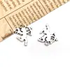 Juego de 32 Colgantes de Cupido Antiguos de Plata para Manualidades de Ángeles, Dijes Vintage para Collares y Llaveros