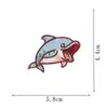 Patches Bordados de Peixes Marinhos e Golfinhos de Desenho Animado para Consertar Furos e Patches Decorativos Termocolantes
