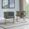 Sillón individual, acero inoxidable color dorado de lujo ligero, moderno minimalista para sala de estar, recepción de ocio y silla de reunión