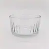 Suporte de Vela de Vidro Casual Suporte de Vela Cilíndrico Baixo Copo de Vidro Cheio de Cera Suporte de Vela de Aromaterapia Tigela de Condimentos Recipiente de Vidro DIY