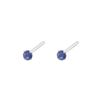 Pendientes de circonitas de colores en plata de ley 925 para mujer, sencillos, compactos, mini, distintivos, para el cuidado de los oídos, exquisitos, 0997Y