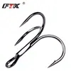 Anzuelos Triple Ancla Ftk Níquel Negro, Anzuelos de Acero al Carbono para Pesca con Señuelo, 20 Piezas en Caja Blanca, para Peces Grandes, Venta al por Mayor Transfronteriza