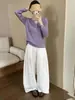 Fábrica de Suéteres Dalan Source Moda Nova Outono Manga Longa Gola V Ajuste ao Corpo Versátil Top de Malha Suéter
