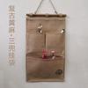 ZAKKA Algodón Lino Literario Simple Yute Nostálgico Pared Multiusos Almacenamiento Bolsa Colgante Venta al por Mayor Bolsa de Almacenamiento Multibolsillo Detrás de la Puerta