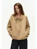 Gabardina Corta JOMI STUDIO con Elegantes Correas de Lazo, Chaqueta Caqui para Mujer
