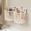 Estante de almacenamiento para peines para baño, lavabo, tubo de almacenamiento de pared para dormitorio, soporte de pared sin perforaciones para cepillo de dientes y vaso para pasta de dientes