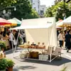 Tienda de campaña para exteriores, tienda de mercado, tienda de ocio para jardín y patio, espacio amplio, tienda de campaña con sombrilla adaptable a múltiples escenarios
