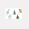 Adesivos de Tatuagem de Natal Novos Transfronteiriços Desenho Animado Fofo Boneco de Neve Árvore de Natal Floco de Neve Adesivos de Tatuagem Temporária