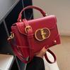 Bolso bandolera versátil, elegante y moderno, portátil, pequeño, cuadrado, con textura, estilo 2022.
