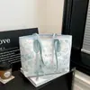 Bolsa de Tote Linda de Gran Capacidad 2026 Invierno Nueva Moda Versátil de Moda Impresa Simple Casual para Hombro y Mano