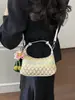 Bolsas Tejidas de Moda para Mujer 2026 Nuevo Bolso de Hombro de Gran Capacidad Tendencia Bloqueo de Color Versátil Bolso Tote para Viajes Cotidianos Transfronterizo