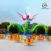 Equipamento de diversão polvo giratório grande de 6 braços e 30 assentos, levantamento hidráulico, controle automático, carro voador, equipamento de diversão quadrado