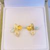 Aretes de Tuerca de Perla Natural de Agua Dulce, Aretes en Forma de Hoja, Aretes Versátiles y Elegantes, Joyería de Diseño Coreano, Aretes Versátiles y Elegantes