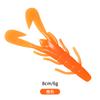 Señuelo blando con forma de camarón para comercio exterior transfronterizo 90mm5.7g camarón de pie plano pesca invertida grupo de pesca Texas gusano blando perca blackfish cebo falso