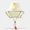 Sombrero con Ventilador Solar para Niños, Sombrero de Verano Delgado con Visera Grande para Proteger del Sol, Sombrero Tipo Chal para Niños y Niñas, Sombrero de Copa Abierta para Bebés
