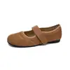 Weiwei Lady 6696-51 Zapatos Retro de Velcro Planos tipo Birkenstock para Mujer, Bailarinas Planas tipo Mary Jane de Otoño