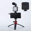 Acessórios de Fotografia Gaiola para Celular Câmera Portátil Estabilizador para Filmagem ao Ar Livre Base com Clipe para Celular Luz de Preenchimento Multifuncional