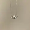 "Beso del Ojo del Caballo" Sparkling Alemán Horizontal Cadena de Clavícula Diamante Ojo de Caballo Vintage de Alta Gama