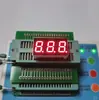 Suministrado directamente por el fabricante: Tubo digital LED de 3 dígitos de 0.4 pulgadas, fila doble de 12 pines cátodo común luz roja, pantalla digital con cubierta alta de 12 MM