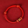Pulsera de Cuerda Roja Año del Zodíaco 2025 Dragón Pulsera de Alambre Trenzado Xizang para Hombre y Mujer Pulsera de Pareja para Bebé y Niños