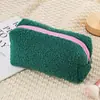 Nueva Bolsa Cosmética de Felpa, Linda y de Aspecto Elegante, Estuche de Gran Capacidad para Niñas, Estudiantes de Secundaria, Caja de Papelería, Venta Directa del Fabricante