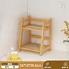 Estante de Almacenamiento para Tazas Ins Portavasos Doble Capa Escritorio Artículos Varios Taza de Agua Mesa Dormitorio Cocina Estante Organizador