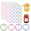 20 Pegatinas/Hoja Pegatinas de Etiqueta en Blanco Hechas a Mano para Etiquetado de Botellas, Pegatinas de Fecha Escritas a Mano para Frascos de Mermelada, Pegatinas de Sellado para Repostería