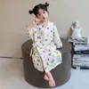 Toalla de Baño para Niñas, Bata de Baño de Algodón para Primavera y Otoño, Pijama Absorbente para Bebés y Niños, Camisón Delgado de Gasa de Algodón para Verano