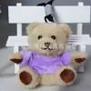 Sudadera Linda Oso Colgante Peluche Oso de Peluche Muñeca Llavero Colgante para Bolsa Muñeca Llavero Logo Personalizado