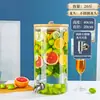 Botella de Vino de Vidrio Resistente a Altas Temperaturas con Grifo Barril de Bebidas Comercial de Autoservicio Lata de Jugo de Frutas Frías Contenedor de Barril de Cerveza Cola
