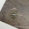 Accesorios de Joyería Barroca con Pedrería Retro Parche de Aleación con Pedrería de Flor de Disco de Alta Calidad Accesorios para el Cabello Hechos a Mano Suministros DIY para Ropa