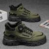 Zapatos de Marca para Hombre Otoño e Invierno Botas Martin para Exteriores Suela Gruesa Antideslizantes Aumentadores de Altura Botas de Trabajo Impermeables Cálidas Versátiles de Caña Alta Modernos