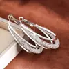 Pendientes de Aro de Metal para Mujer Temu de Venta Caliente Transfronteriza, Moda Europea y Americana, con Pedrería Completa, Pendientes de Lujo de Gama Alta